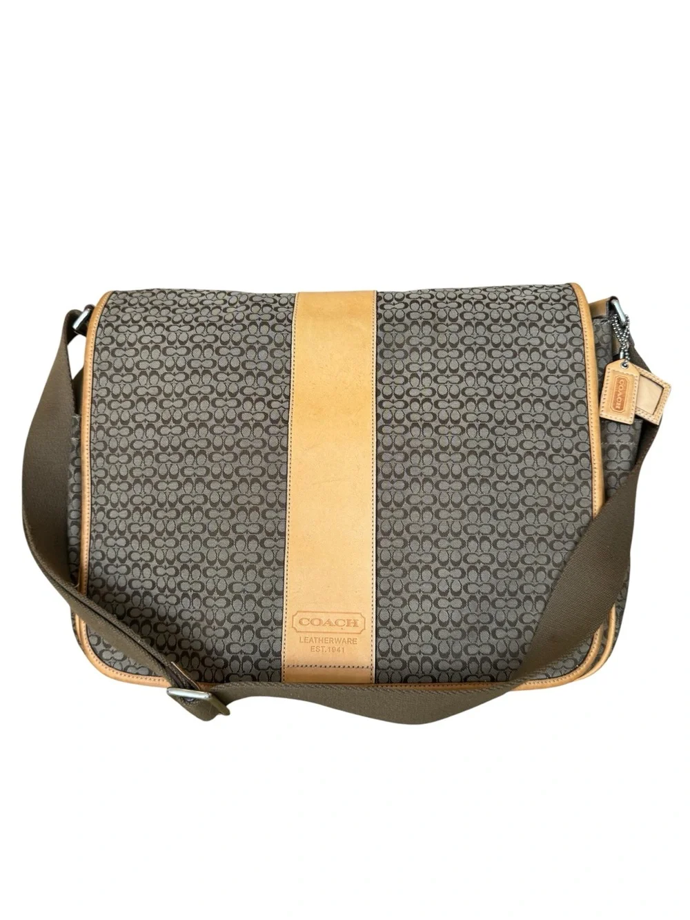 Coach Signature Hudson Commuter Messenger Bag 2007